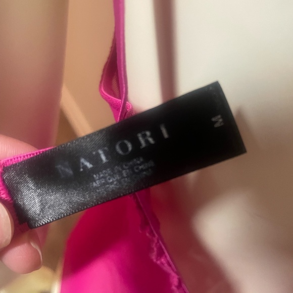 Natori Featherlace Body Suit size Medium Pink - Picture 9 of 11